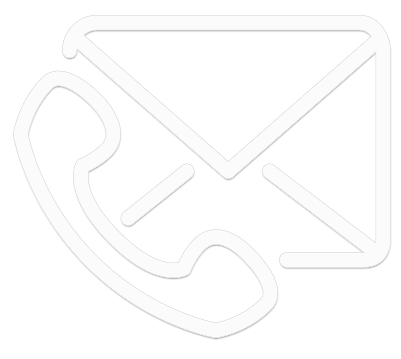 phone and email contact icon